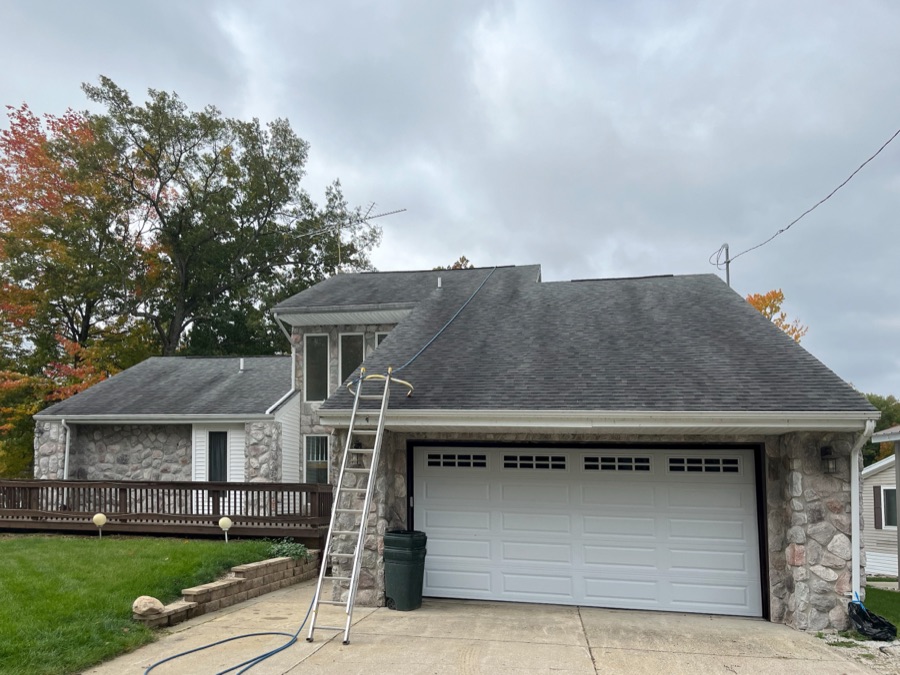 Roof Soft Wash — before