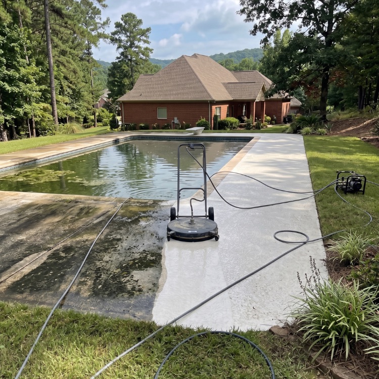 Pool Deck Cleaning